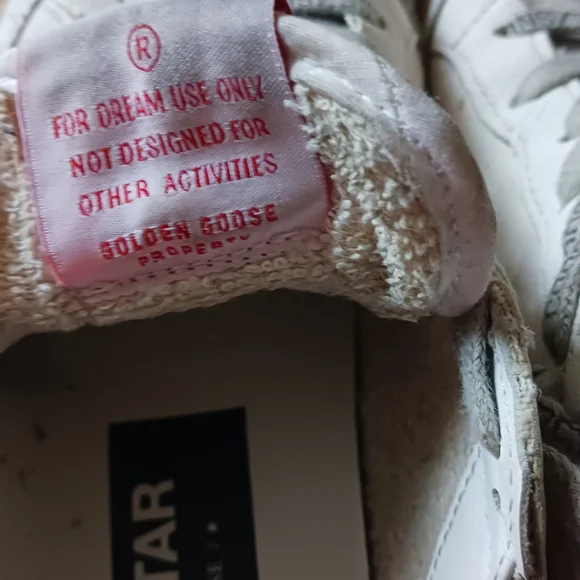 Golden Goose White Sneakers with Silver Star - Picture 4 of 9